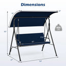 2-Person Patio Swing Chair with Adjustable Canopy by LJGDeals
