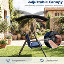 2-Person Patio Swing Chair with Adjustable Canopy by LJGDeals