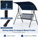 2-Person Patio Swing Chair with Adjustable Canopy by LJGDeals