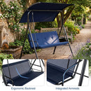 2-Person Patio Swing Chair with Adjustable Canopy by LJGDeals
