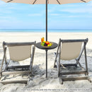 Patio Umbrella Table Tray Adjustable with Umbrella Poles-Black by LJGDeals