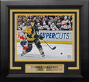 Patrice Bergeron in Action Boston Bruins 8" x 10" Framed Hockey Photo by Dynasty Sports & Framing
