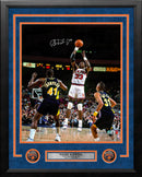Patrick Ewing Shooting Action New York Knicks Autographed 16" x 20" Framed Basketball Photo by Dynasty Sports & Framing