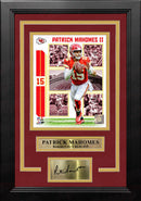 Patrick Mahomes Kansas City Chiefs 8" x 10" Framed Football Collage Photo with Engraved Autograph by Dynasty Sports & Framing