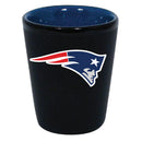 New England Patriots Matte Black/Inner Color Shot Glass by Dynasty Sports & Framing