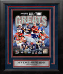New England Patriots All-Time Greats NFL Football 8" x 10" Framed and Matted Photo by Dynasty Sports & Framing