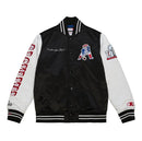 New England Patriots Mitchell & Ness Team Origins Varsity Satin Jacket by Dynasty Sports & Framing