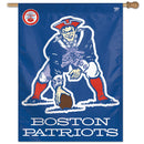 New England Patriots Throwback Vertical Flag by Dynasty Sports & Framing
