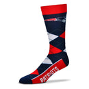 New England Patriots Men's Argyle Lineup Socks by Dynasty Sports & Framing