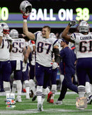 Rob Gronkowski Super Bowl LIII Celebration New England Patriots 8" x 10" Football Photo by Dynasty Sports & Framing