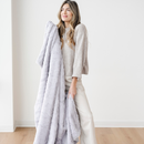PATTERNED FAUX FUR XL THROW BLANKETS by Saranoni
