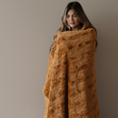 PATTERNED FAUX FUR XL THROW BLANKETS by Saranoni