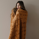 PATTERNED FAUX FUR XL THROW BLANKETS by Saranoni