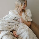 PATTERNED FAUX FUR XL THROW BLANKETS by Saranoni