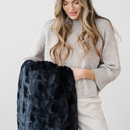 PATTERNED FAUX FUR XL THROW BLANKETS by Saranoni