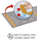 Stair Treads Rug 9"x28" Paw Collection | Gray & White