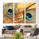 Peacock Feather Wall Art Print - Vibrant Green, Blue, and by MyGreatCanvas | Canvas Wall Art Prints | Photo Prints & Wall Decor