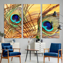 Peacock Feather Wall Art Print - Vibrant Green, Blue, and by MyGreatCanvas | Canvas Wall Art Prints | Photo Prints & Wall Decor