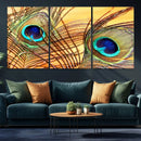 Peacock Feather Wall Art Print - Vibrant Green, Blue, and by MyGreatCanvas | Canvas Wall Art Prints | Photo Prints & Wall Decor