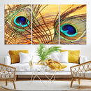 Peacock Feather Wall Art Print - Vibrant Green, Blue, and by MyGreatCanvas | Canvas Wall Art Prints | Photo Prints & Wall Decor