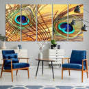 Peacock Feather Wall Art Print - Vibrant Green, Blue, and by MyGreatCanvas | Canvas Wall Art Prints | Photo Prints & Wall Decor