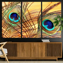 Peacock Feather Wall Art Print - Vibrant Green, Blue, and by MyGreatCanvas | Canvas Wall Art Prints | Photo Prints & Wall Decor