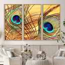 Peacock Feather Wall Art Print - Vibrant Green, Blue, and by MyGreatCanvas | Canvas Wall Art Prints | Photo Prints & Wall Decor