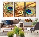 Peacock Feather Wall Art Print - Vibrant Green, Blue, and by MyGreatCanvas | Canvas Wall Art Prints | Photo Prints & Wall Decor
