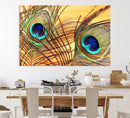 Peacock Feather Wall Art Print - Vibrant Green, Blue, and by MyGreatCanvas | Canvas Wall Art Prints | Photo Prints & Wall Decor