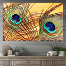 Peacock Feather Wall Art Print - Vibrant Green, Blue, and by MyGreatCanvas | Canvas Wall Art Prints | Photo Prints & Wall Decor