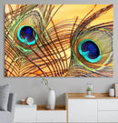 Peacock Feather Wall Art Print - Vibrant Green, Blue, and by MyGreatCanvas | Canvas Wall Art Prints | Photo Prints & Wall Decor