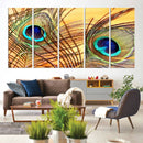 Peacock Feather Wall Art Print - Vibrant Green, Blue, and by MyGreatCanvas | Canvas Wall Art Prints | Photo Prints & Wall Decor
