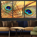 Peacock Feather Wall Art Print - Vibrant Green, Blue, and by MyGreatCanvas | Canvas Wall Art Prints | Photo Prints & Wall Decor
