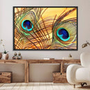 Peacock Feather Wall Art Print - Vibrant Green, Blue, and by MyGreatCanvas | Canvas Wall Art Prints | Photo Prints & Wall Decor