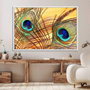 Peacock Feather Wall Art Print - Vibrant Green, Blue, and by MyGreatCanvas | Canvas Wall Art Prints | Photo Prints & Wall Decor