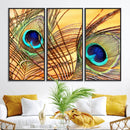 Peacock Feather Wall Art Print - Vibrant Green, Blue, and by MyGreatCanvas | Canvas Wall Art Prints | Photo Prints & Wall Decor