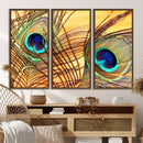 Peacock Feather Wall Art Print - Vibrant Green, Blue, and by MyGreatCanvas | Canvas Wall Art Prints | Photo Prints & Wall Decor