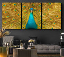Peacock Wall Art Canvas Print by MyGreatCanvas | Canvas Wall Art Prints | Photo Prints & Wall Decor