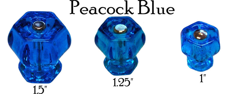 Glass Knob, Hex-Shaped