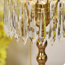 Peacock Green Crystal Table Lamp