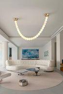 Liora Beaded Alabaster Swag Chandelier