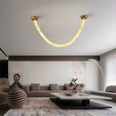 Liora Beaded Alabaster Swag Chandelier