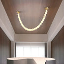 Liora Beaded Alabaster Swag Chandelier