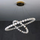 Pearl Alabaster Necklace Round Chandelier