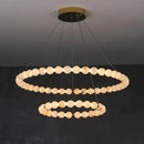 Pearl Alabaster Necklace Round Chandelier