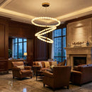 Pearl Alabaster Necklace Round Chandelier