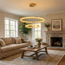 Pearl Alabaster Necklace Round Chandelier