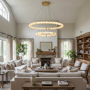 Pearl Alabaster Necklace Round Chandelier
