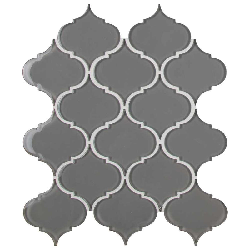 MSI Pebble Arabesque Glass Mosaic Tile 10.43"x12.28"