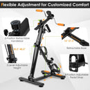 Pedal Exerciser with Adjustable Resistance for Arm and Leg Workout-Orange by LJGDeals